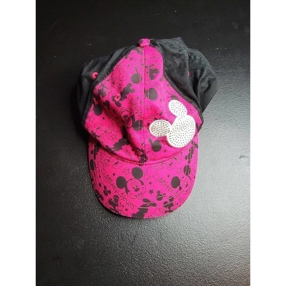 WALT DISNEY PARKS AUTHENTIC ORIGINAL MICKEY MOUSE BASEBALL CAP HAT BLINGE SOUVEN - Picture 1 of 5